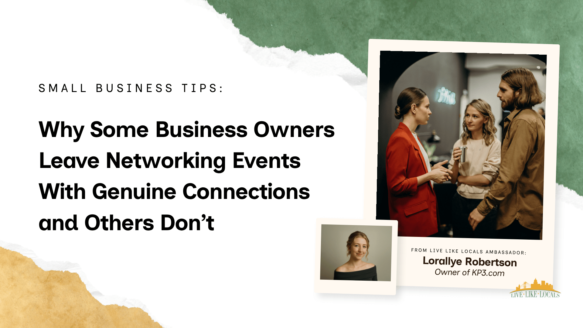 Networking Through Connection - Business Tips From KP3.com
