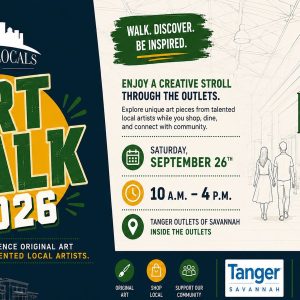 Art Walk 2026 at Tanger Outlets Savannah, Saturday September 26, 10 AM to 4 PM