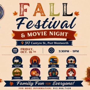 Port Wentworth Fall Festival and Movie Night flyer