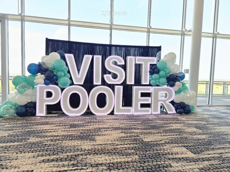 Visit Pooler illuminated marquee by Stellar Marquees Savannah Visit Pooler illuminated marquee by Stellar Marquees Savannah